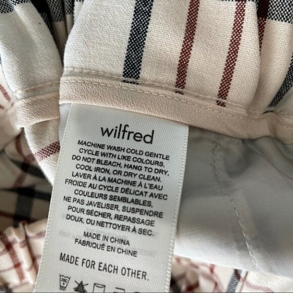 ARITZIA Wilfred Dorantal Plaid Trouser Pants Womens 00 - Picture 7 of 8